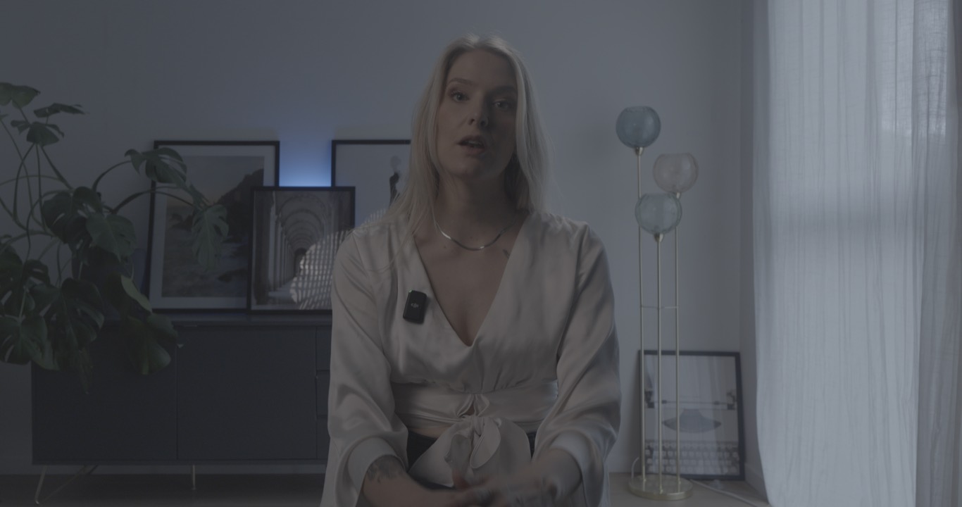 Raw ungraded frame, flat and low contrast